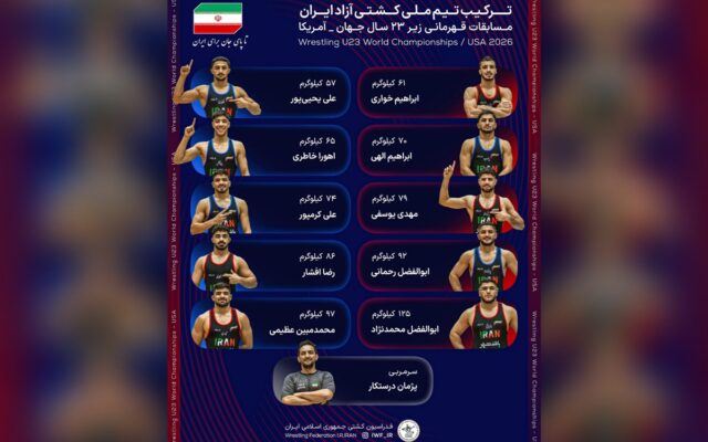 کشتی آزاد زیر ۲۳ سال جهان؛ معرفی حریفان نمایندگان ایران