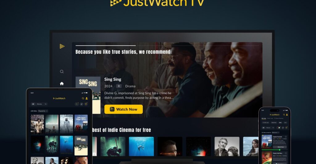 JustWatch now streams TV shows and movies, too