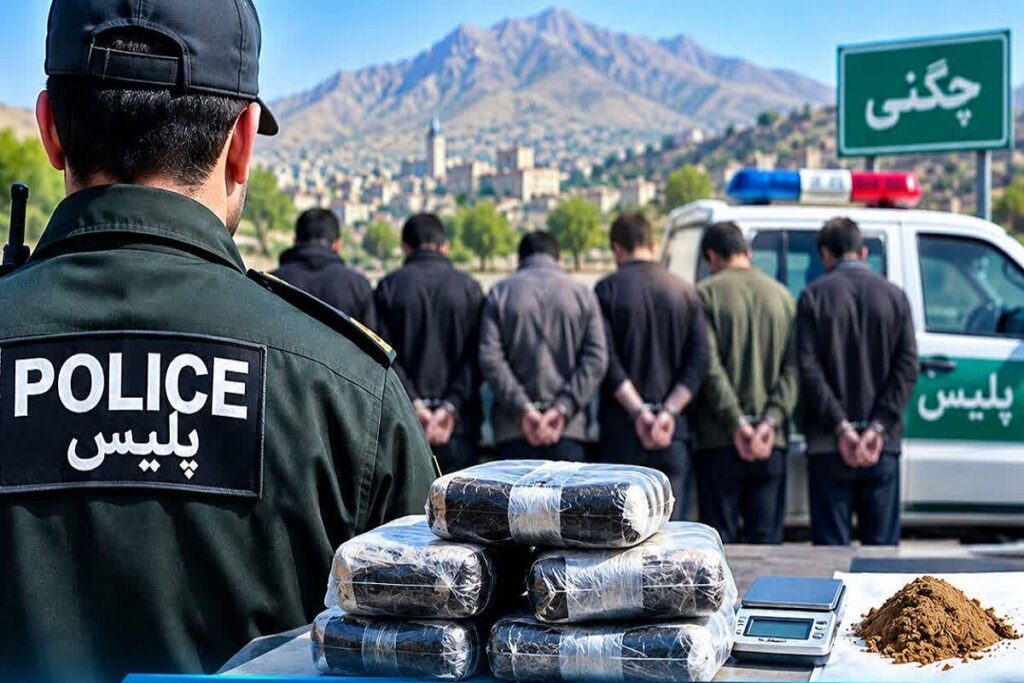 کشف ۵ کیلوگرم تریاک در چگنی؛ ۴۰ وسیله نقلیه متخلف توقیف شد