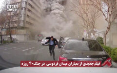 نورنما | فیلم جدیدی از بمباران میدان فردوسی در جنگ ۴۰ روزه