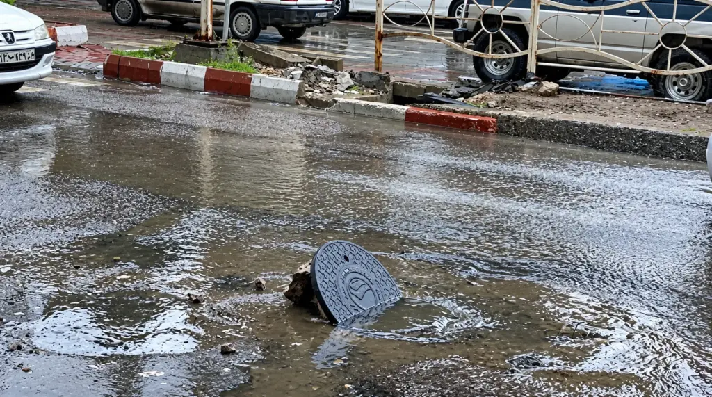 هشدار آبفا به همدانی‌ها؛ آب باران را به شبکه فاضلاب هدایت نکنید