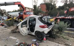 تصادف پژو ۲۰۷ در بزرگراه بسیج؛ فوت دو زن و مصدومیت یک مرد در حادثه