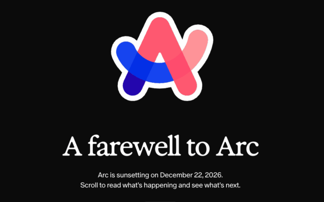 Arc browser is shutting down