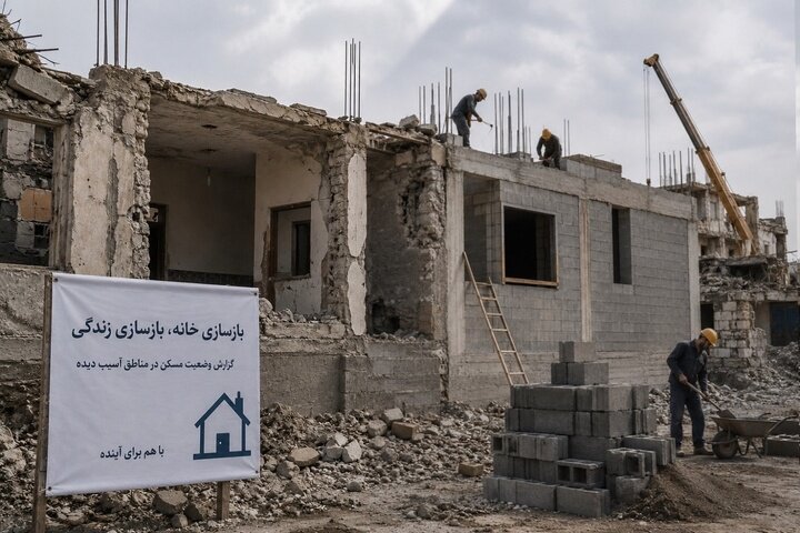 بازسازی ۱۲ خانه آسیب‌دیده جنگ در قشم با رضایت مالکان آغاز می‌شود