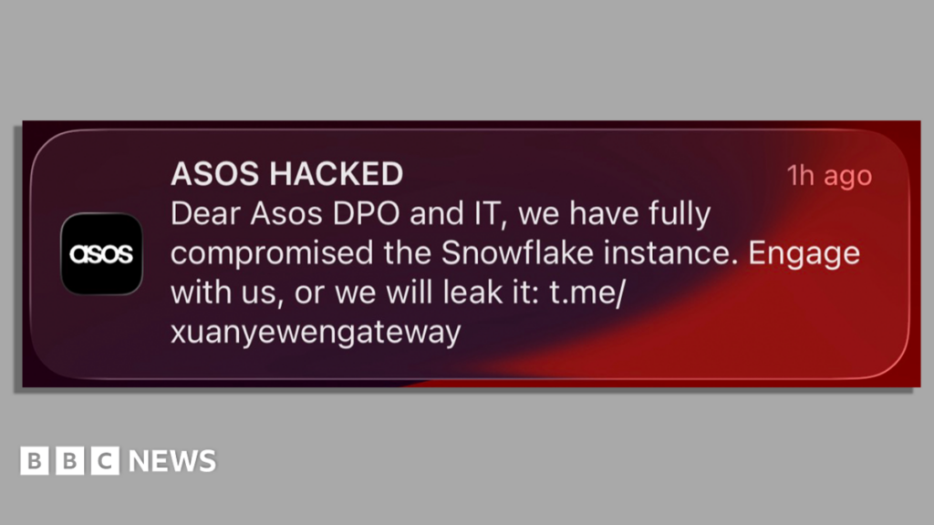 What can I do to protect myself after 'Asos hacked' message?