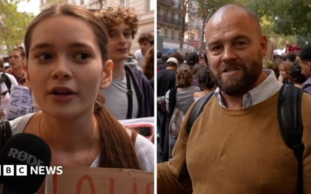 'If we don't scream, they won't listen to us': Student protesters speak to BBC in Paris
