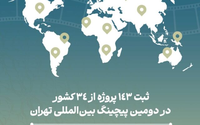 ثبت ۱۴۳ پروژه از ۳۴ کشور در دومین پیچینگ بین‌المللی تهران
