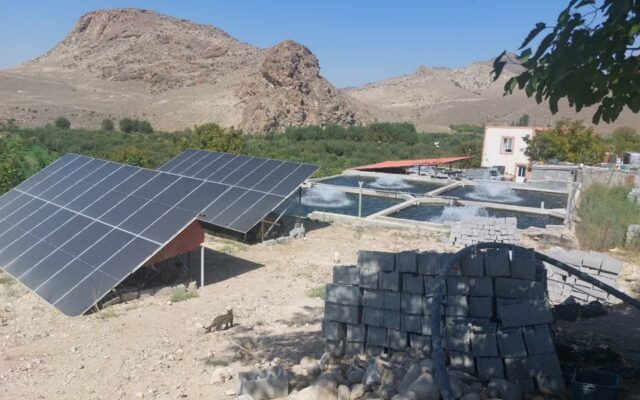 توسعه انرژی خورشیدی در مزارع آبزی‌پروری اردبیل