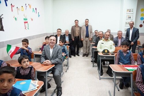 مدرسه ۹کلاسه «زنده‌یاد وحدانی» در قزوین افتتاح شد