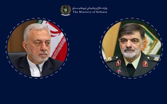 دیدار سردار رادان با مهرداد اخلاقی؛ بررسی راهکار‌های توسعه همکاری‌های دفاعی و انتظامی