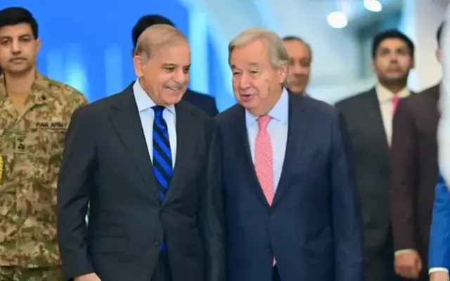 شهباز شریف در دیدار با گوترش: برای صلح افغانستان اقدام عملی کنید