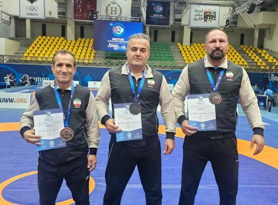 درخشش کشتی‌گیران پیشکسوت کردستان در آوردگاه جهانی
