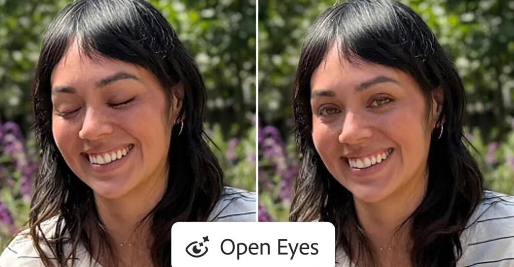 Adobe Lightroom mobile can now open closed eyes in photos with a simple tap
