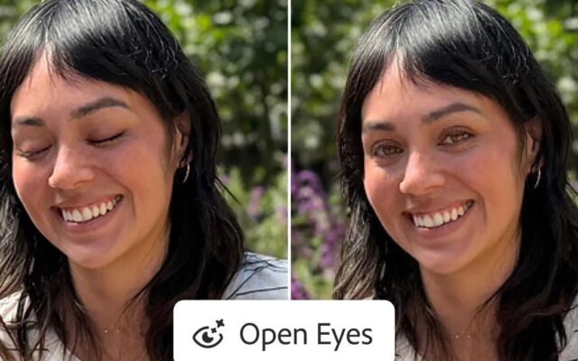 Adobe Lightroom mobile can now open closed eyes in photos with a simple tap