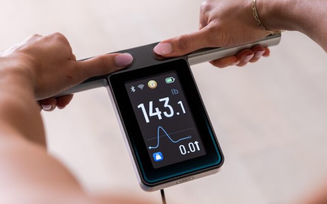 Wyze moved the screen on its new smart scale to the handle so it’s easier to read at eye level
