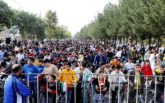 ۱۵ هزار نفر در بیست‌وپنجمین همایش دوچرخه‌سواری بناب رکاب زدند