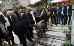 تجدید میثاق جامعه ورزش و جوانان البرز با آرمان‌های والای شهدا