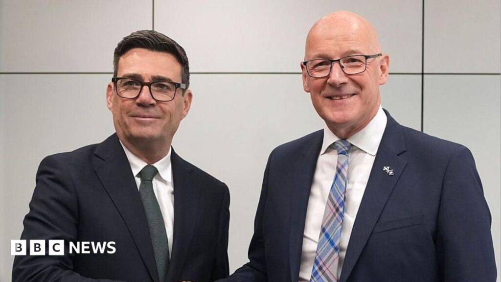 Burnham invites Swinney to work together on 'deeper Scottish devolution'