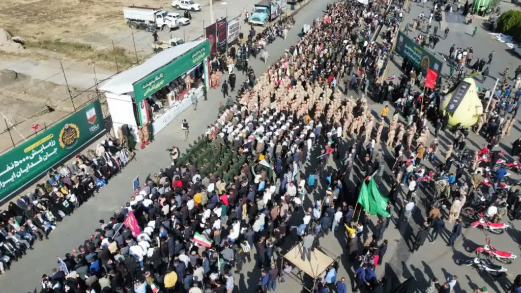 نمایش اقتدار و آمادگی بیش از ۲۵ هزار جانفدای ایران در خوی