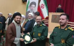 آیین تکریم و معارفه مسئول دفتر نمایندگی ولی فقیه در سپاه جلفا برگزار شد