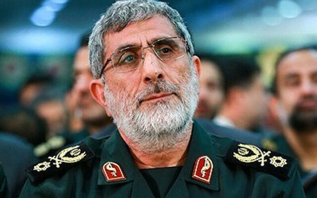 پیام فرمانده نیروی قدس سپاه در پی درگذشت فاطمه فلکیان