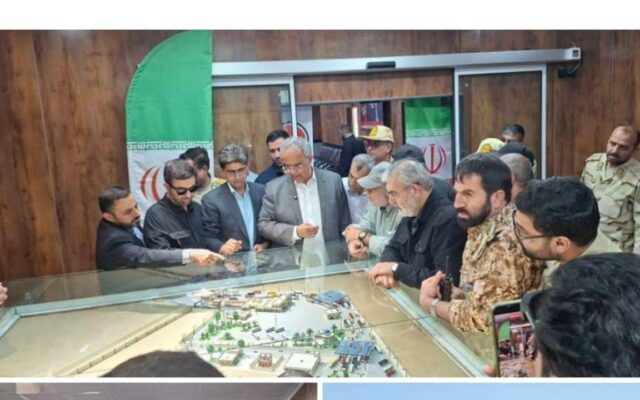 بازدید رئیس کمیسیون امنیت ملی مجلس شورای اسلامی از پایانه مرزی میرجاوه