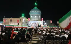 جامعه سلامت قم در اجتماع «جانفدای ایرانیم»؛ از آمادگی در میدان خدمت تا تجدید میثاق با آرمان‌های شهدا