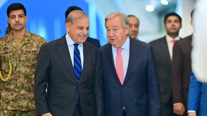 پاکستان تنها راه جلوگیری از تشدید تنش‌ ها را اعلام کرد/ در دیدار شهباز شریف و گوترش چه گذشت؟