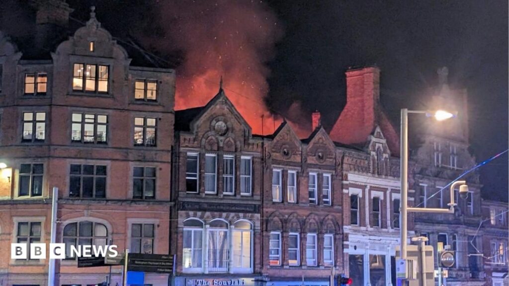 Major fire breaks out at city centre property