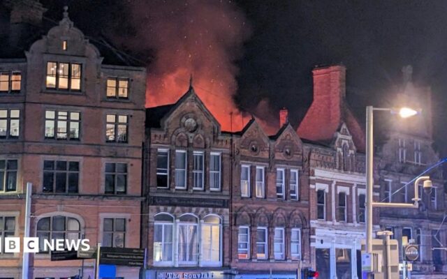 Major fire breaks out at city centre property