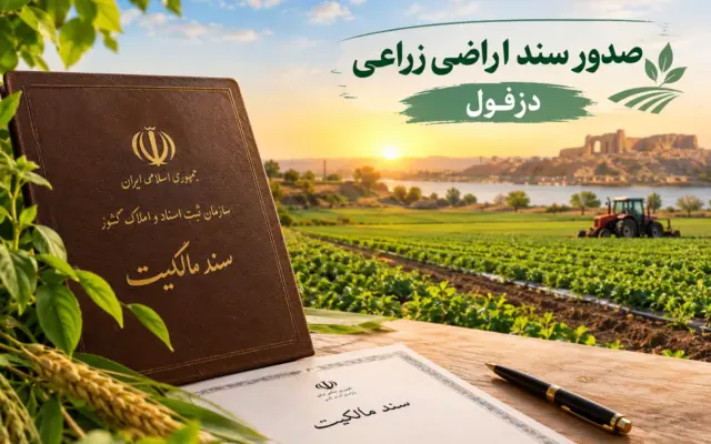 صدور بیش از ۸۲۰ سند برای اراضی زراعی دزفول