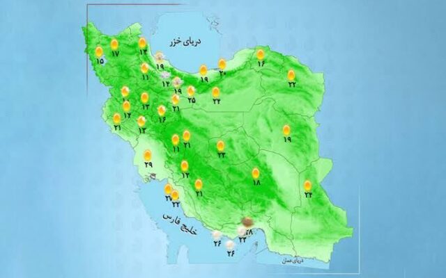امروز شنبه 25 مهر کدام استان‌ها بارانی می‌شوند + جدول پیش‌بینی هواشناسی برای 18 استان