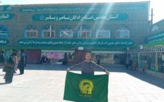 دونده لنگرودی ۲۴ کیلومتر تا حرم امام رضا (ع) را دوید