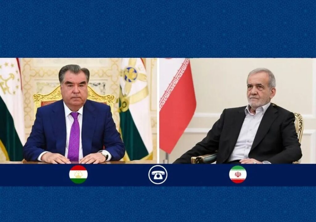 گفتوگوی تلفنی روسای جمهور ایران و تاجیکستان/ پزشکیان زادروز امامعلی رحمان را تبریک گفت