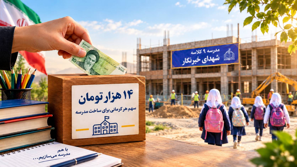 ۱۴ هزار تومان؛ سهم هر کرمانی برای ساخت مدرسه