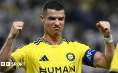 Ronaldo scores after match delayed by missile alert
