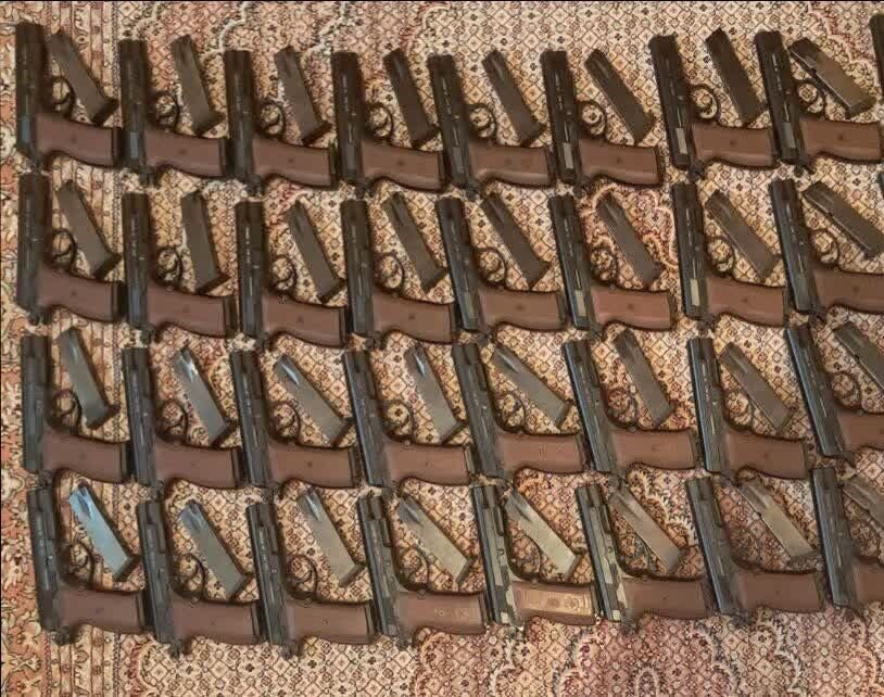 کشف ۱۰۹ قبضه سلاح و ۱۷۰۰ تیر فشنگ در مرز پرویزخان