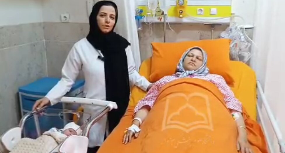 زایمان مادر سبزواری که از بارداری خود بی‌خبر بود