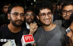 India 'cockroach' leaders who called on election chief to quit are freed from jail