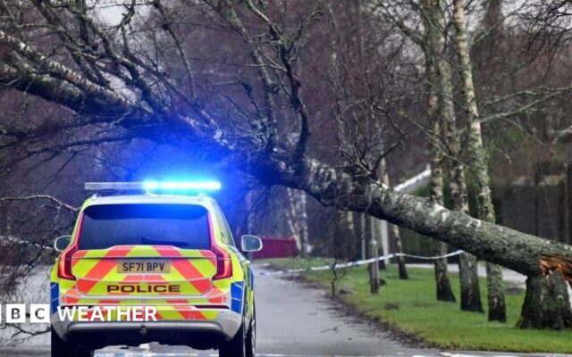 Amber warning in place as Storm Austen hits parts of UK