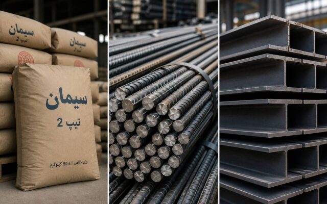 قیمت نهاده‌های ساختمانی ۲۹ مهر ۱۴۰۵ در بازار