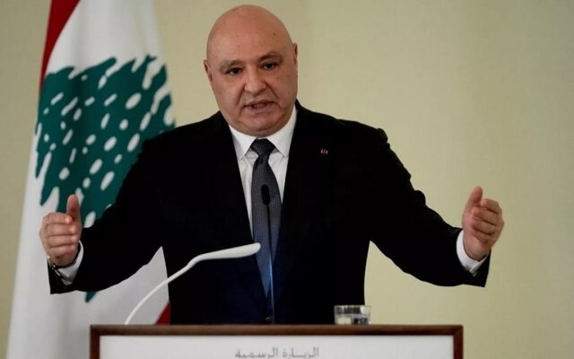 عون خواستار فشار آمریکا بر رژیم اسرائیل شد