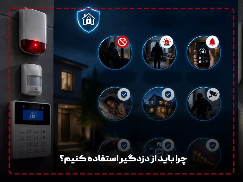 دوربین مداربسته بهتره یا دزدگیر اماکن؟ مقایسه کاربرد و هزینه!