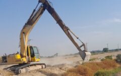 آغاز عملیات لایروبی زهکش‌های درجه ۳ شهرستان هندیجان