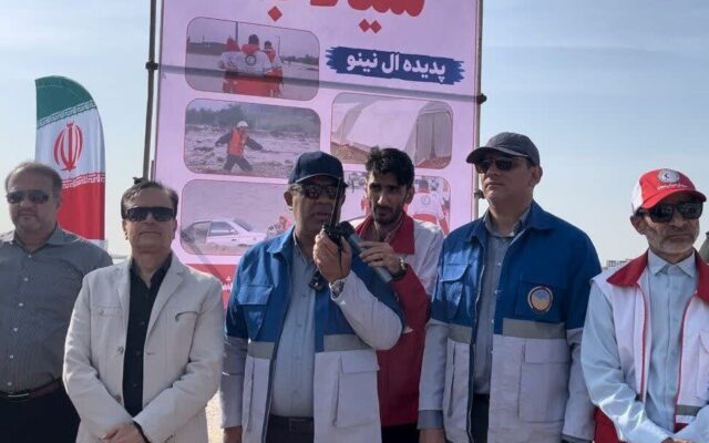 مانور مقابله با سیلاب در بوشهر برگزار شد