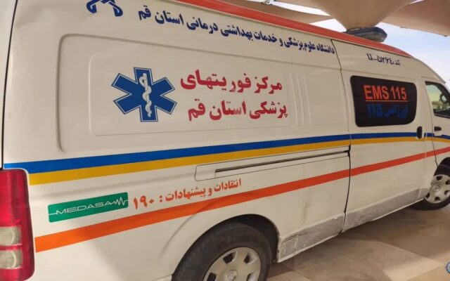 مصدوم شدن سه عضو یک خانواده در پی نشت گاز و حریق در قم