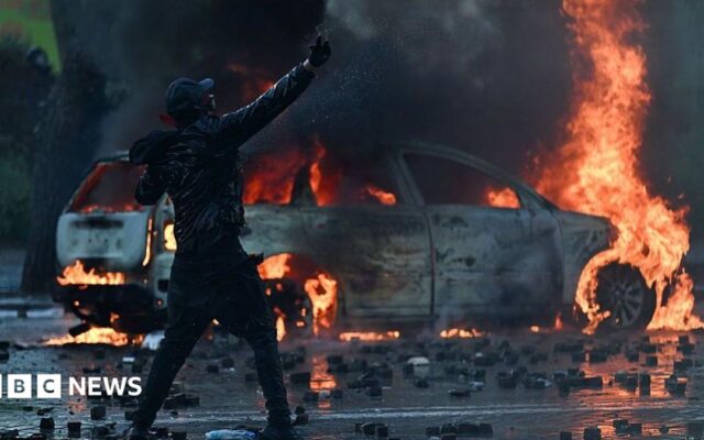 Anti-government protesters battle with police in Albania