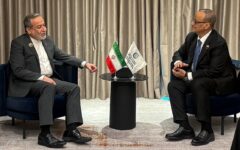 دیدار وزیر امور خارجه با دبیرکل سازمان همکاری اسلامی