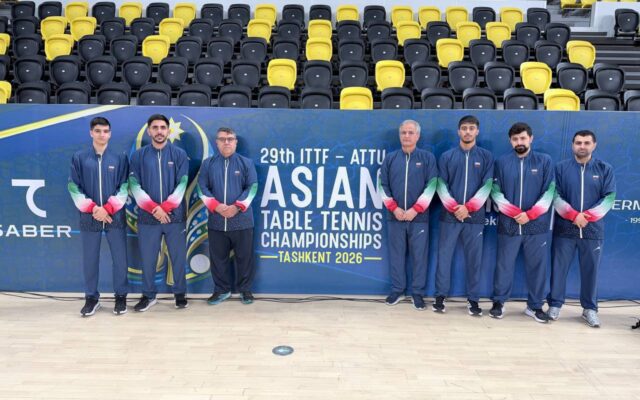 تنیس روی میز قهرمانی آسیا، ایران پنجم شد