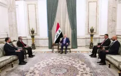 دیدار وزیر امور خارجه سوریه با رئیس جمهور عراق